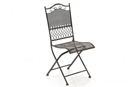krzesło składane metalowe brąz antyczny