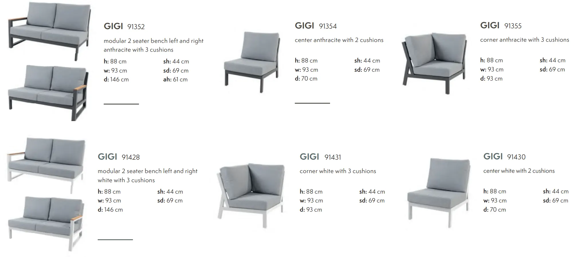 GIGI garden furniture 4so
