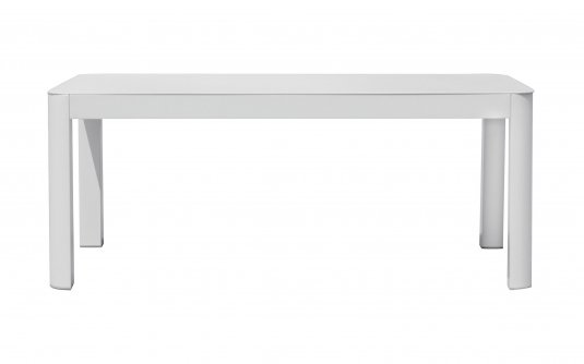 MARSIGLIA stolik kawowy ogrodowy aluminiowy 110×70×42 biały