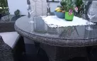 zestaw w kolorze brązowomatowym