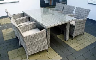 komplet obiadowy 6os. ogrodowy nicobar 185