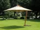 ekskluzywny parasol ogrodowy 3,x3,5 z nogą boczną efekt drewna
