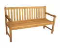 ławka ogrodowa z drewna akacji z poduszką