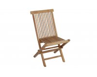 składane krzesło z drewna teakowego z opcjonalną poduszką