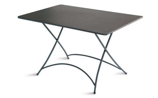 SINNA 120x70 Składany stół ogrodowy metalowy antracytowy dla 4 osób SINNA 120x70 Składany stół ogrodowy metalowy antracytowy dla 4 osób