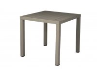 Taupe stół kwadratowy ogrodowy do kawiarni 80x80 cm MIRANTE