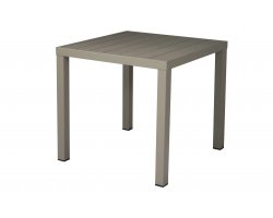 Taupe stół kwadratowy ogrodowy do kawiarni 80x80 cm MIRANTE