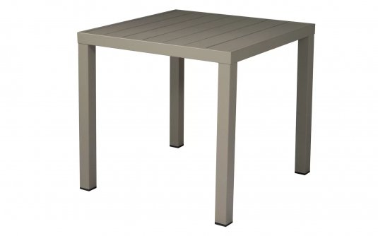 Taupe stół kwadratowy ogrodowy do kawiarni 80x80 cm MIRANTE Taupe stół kwadratowy ogrodowy do kawiarni 80x80 cm MIRANTE