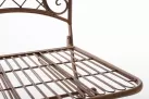 krzesło metalowe retro ogrodowe brązowy antyczny