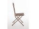 krzesło metalowe retro ogrodowe brązowy antyczny