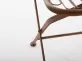 krzesło metalowe retro ogrodowe brązowy antyczny