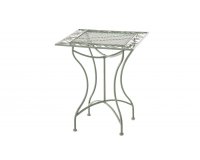 kwadratowy stół stylowy metaloplastyka jasnozielony ANTONIO 60x60