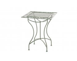 kwadratowy stół stylowy metaloplastyka jasnozielony ANTONIO 60x60