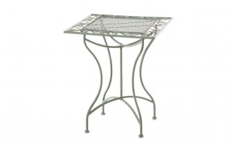 kwadratowy stół stylowy metaloplastyka jasnozielony ANTONIO 60x60