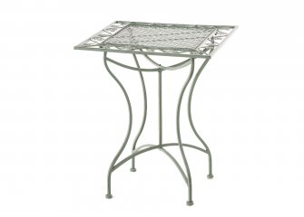 kwadratowy stół stylowy metaloplastyka jasnozielony ANTONIO 60x60