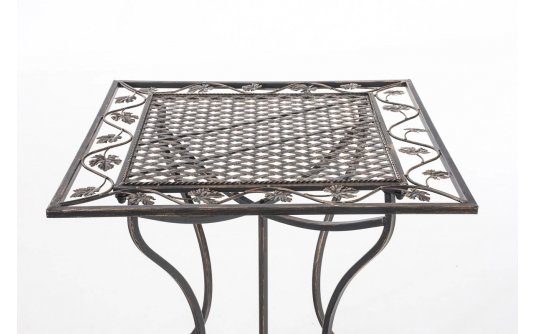 kwadratowy stół stylowy metaloplastyka brąz ANTONIO 60x60