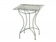 kwadratowy stół stylowy metaloplastyka jasnozielony ANTONIO 60x60