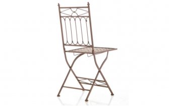 składane krzesło retro brązowy antyczny