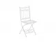 składane krzesło retro biały antyczny