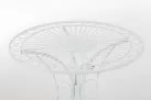 BIAŁY Okrągły stolik prowansalski śr. 70 cm HEREDIA metaloplastyka 