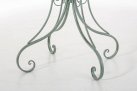 ZIELONY PATYNOWANY Okrągły stolik prowansalski śr. 70 cm HEREDIA metaloplastyka 
