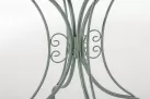 ZIELONY PATYNOWANY Okrągły stolik prowansalski śr. 70 cm HEREDIA metaloplastyka 