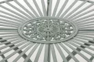 ZIELONY PATYNOWANY Okrągły stolik prowansalski śr. 70 cm HEREDIA metaloplastyka 