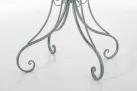 ZIELONY PATYNOWANY Okrągły stolik prowansalski śr. 70 cm HEREDIA metaloplastyka 