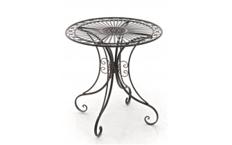BRĄZ Okrągfły stolik prowansalski śr. 70 cm HEREDIA metaloplastyka 