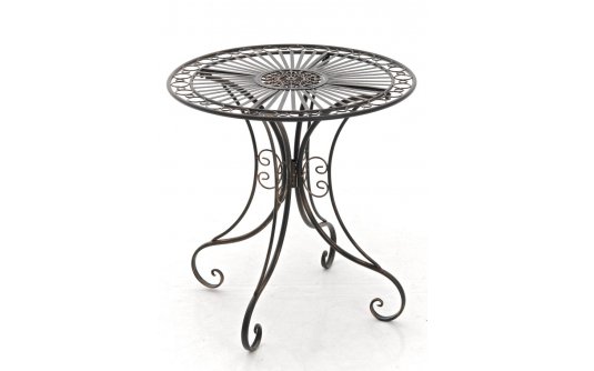 BRĄZ Okrągfły stolik prowansalski śr. 70 cm HEREDIA metaloplastyka BRĄZ Okrągfły stolik prowansalski śr. 70 cm HEREDIA metaloplastyka