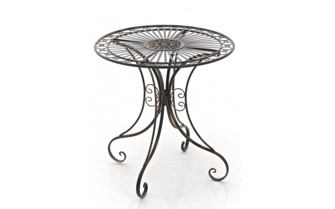 Okrągfły stolik prowansalski śr. 70 cm HEREDIA metaloplastyka 