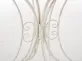 KREMOWY PATYNOWANY Okrągły stolik prowansalski śr. 70 cm HEREDIA metaloplastyka 