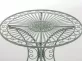 ZIELONY PATYNOWANY Okrągły stolik prowansalski śr. 70 cm HEREDIA metaloplastyka 