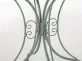 ZIELONY PATYNOWANY Okrągły stolik prowansalski śr. 70 cm HEREDIA metaloplastyka 