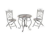 zestaw kawowy metaloplastyka brąz antyczny