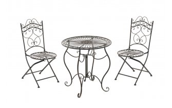 zestaw kawowy metaloplastyka brąz antyczny