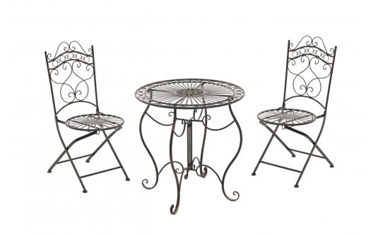 zestaw kawowy metaloplastyka brąz antyczny