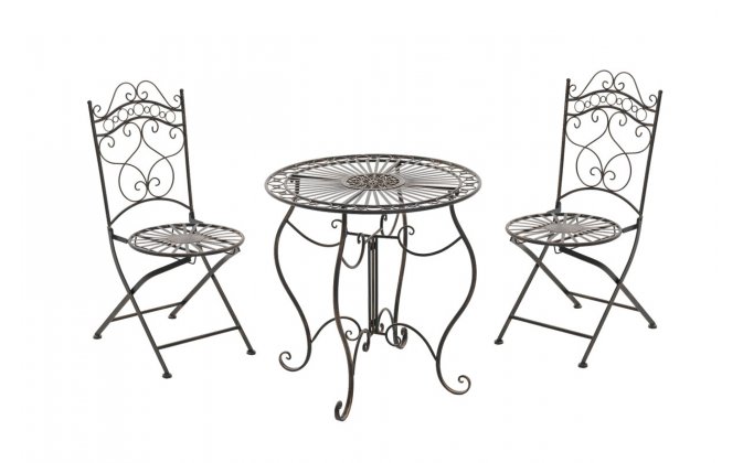 zestaw kawowy metaloplastyka brąz antyczny