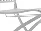 krzesło składane metalowe biały antyczny