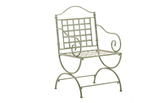 fotel z podłokietnikami retro stal zielony antyk metaloplastyka fotel z podłokietnikami retro stal zielony antyk metaloplastyka