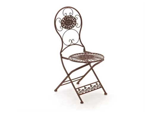 Składane krzesło metaloplastyka