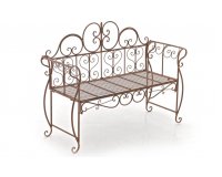 ława classic ogrodowa stalowa brązowy antyczny