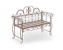 ława classic ogrodowa stalowa brązowy antyczny