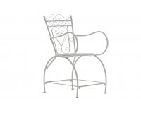 fotel vintage biały antyczny