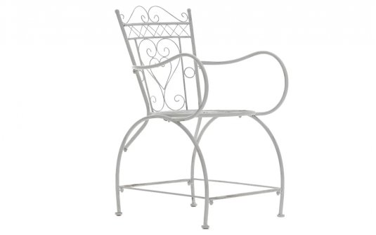 fotel vintage biały antyczny