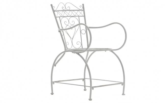 fotel vintage biały antyczny