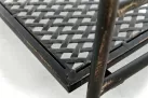 Regał składany vintage SARRA metalowy szuflady BRĄZ 