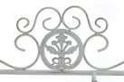 Regał kwietnik prowansalski SARRA metalowy postarzany patynowy BIAŁY ANTYCZNY
