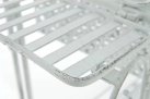 Regał kwietnik prowansalski SARRA metalowy postarzany patynowy BIAŁY ANTYCZNY