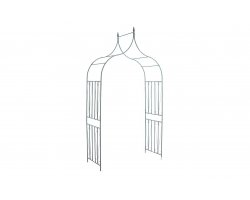 Zielony łuk ogrodowy o szer. 140 cm z ornamentem PURI 